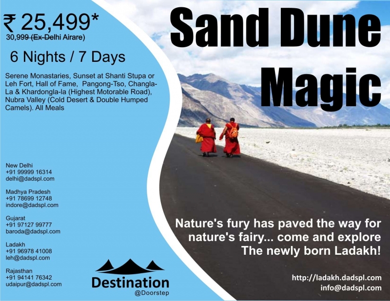 Tour Package - Sand Dune Magic, Leh & Nubra - Ladakh